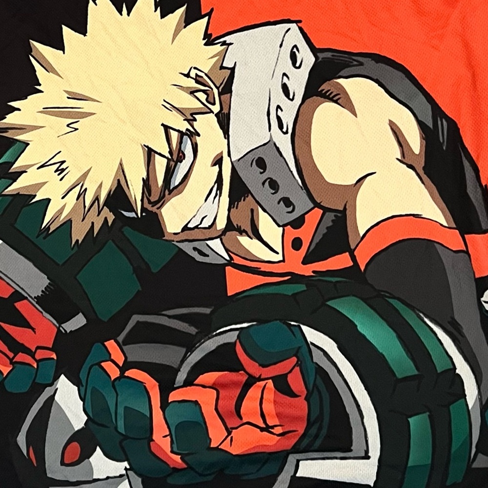 Hot Topic Bakugo Tank Top Jersey My Hero Academia Anime EUC size L